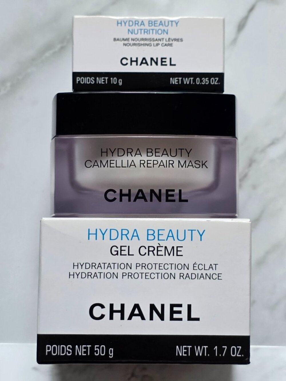 Chanel HYDRA BEAUTY Nourishing Lip Care-Camellia Repair Mask-Gel Creme